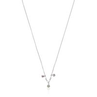 Silver TOUS New Motif Necklace with gemstones and pearls