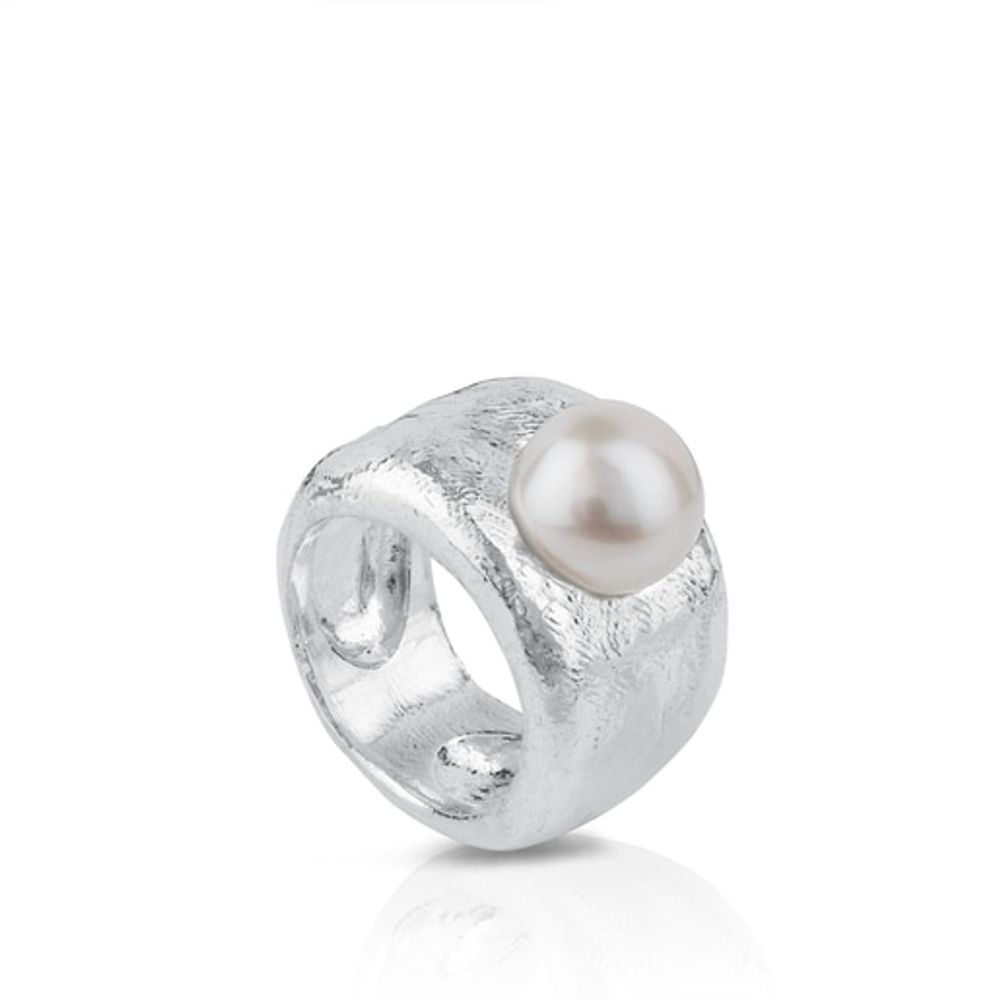 TOUS Silver Duna Ring with Pearl | Westland Mall