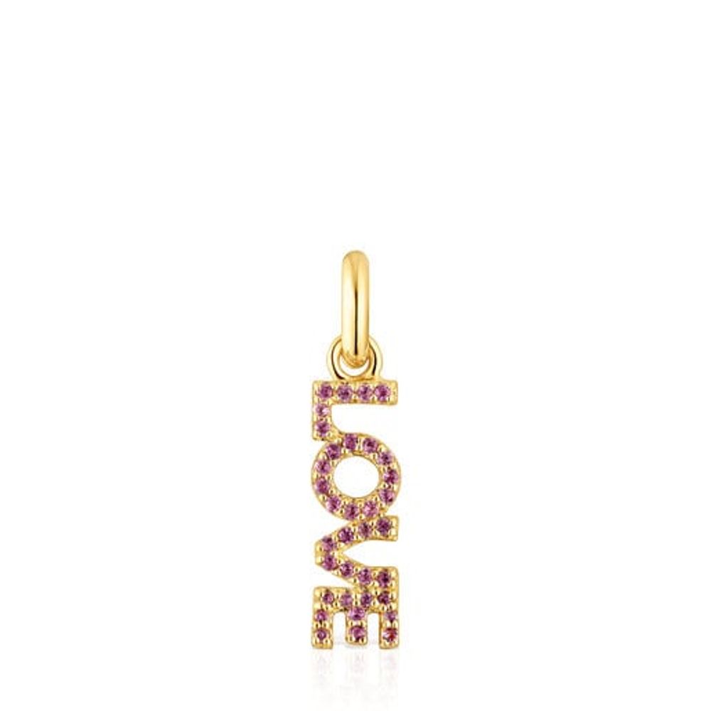 TOUS Crossword Love Pendant with amethyst