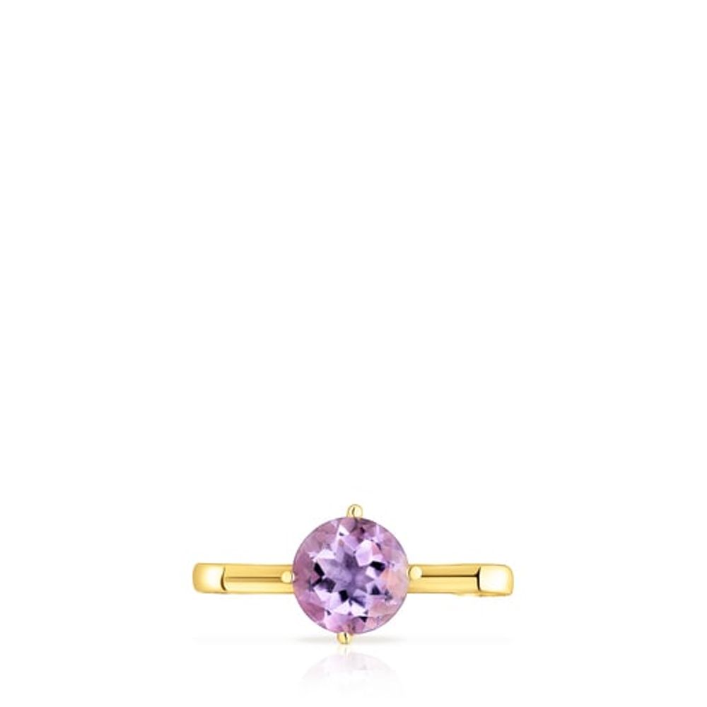 TOUS Silver vermeil Hold Pendant with amethyst | Plaza Las Americas