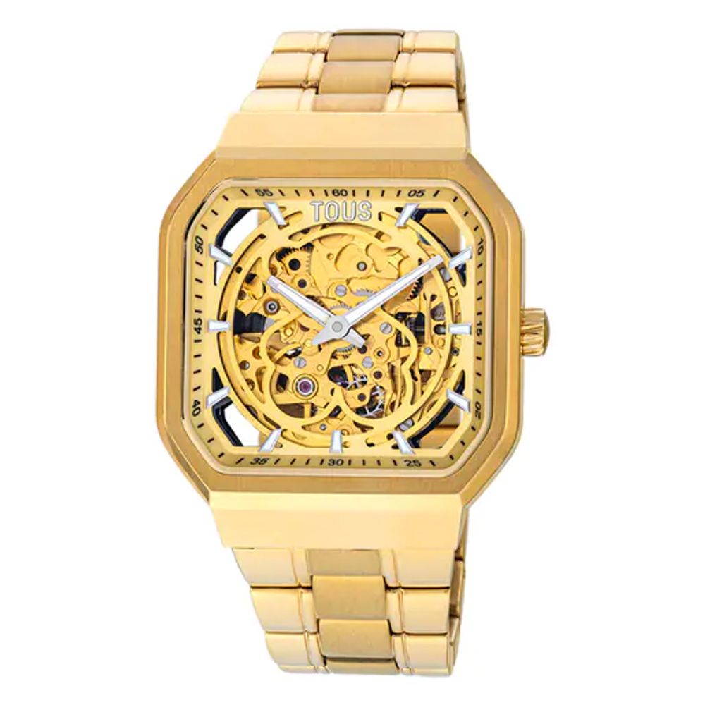  TOUS Reloj digital de acero D-Bear, Oro, Pulsera : Ropa,  Zapatos y Joyería