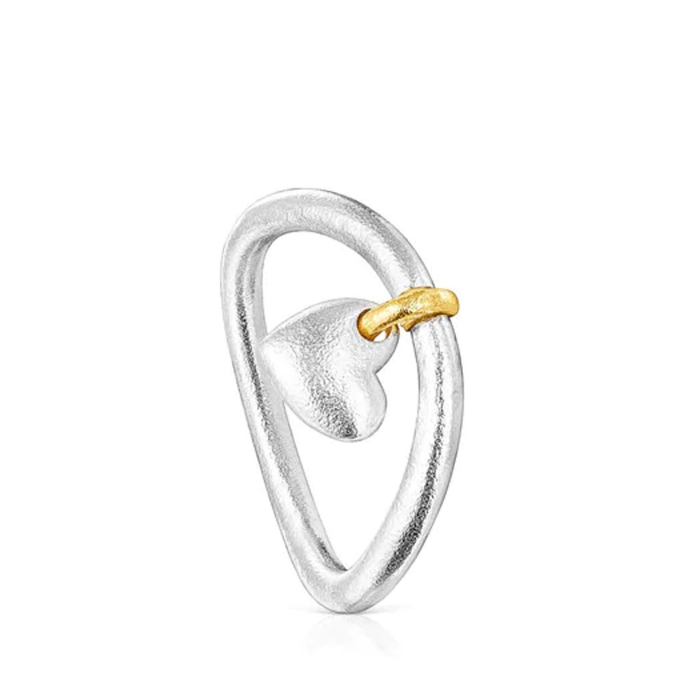 TOUS Two-tone Luah heart Ring | Westland Mall