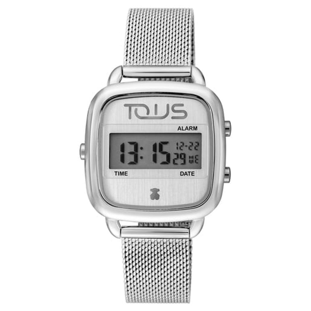 Steel D-Logo digital Watch