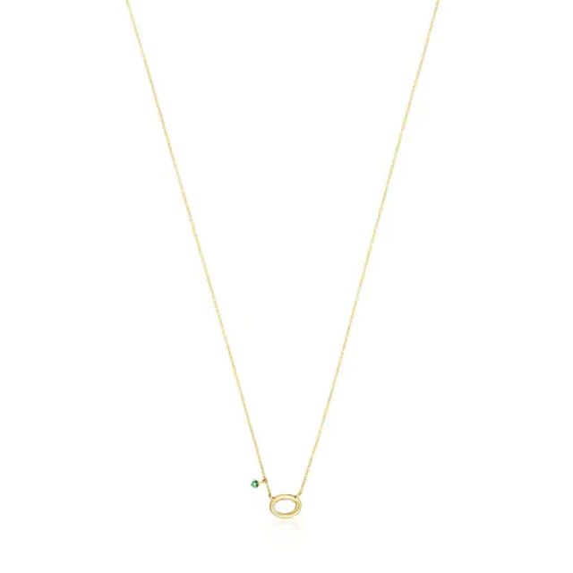 TOUS Hav necklace in gold with tsavorite gems | Westland Mall