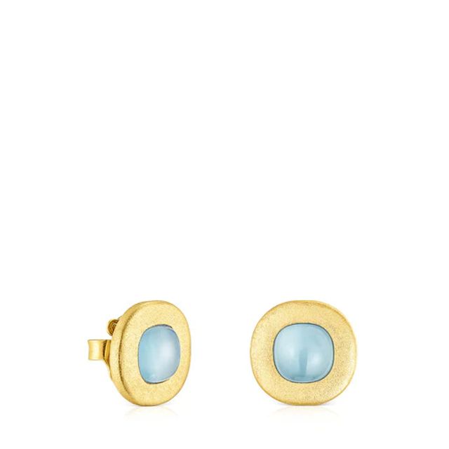 TOUS Silver vermeil Nattfall Earrings with chalcedony | Plaza Las Americas