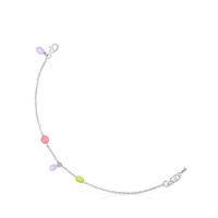 Silver and colored enamel TOUS Joy Bits bracelet