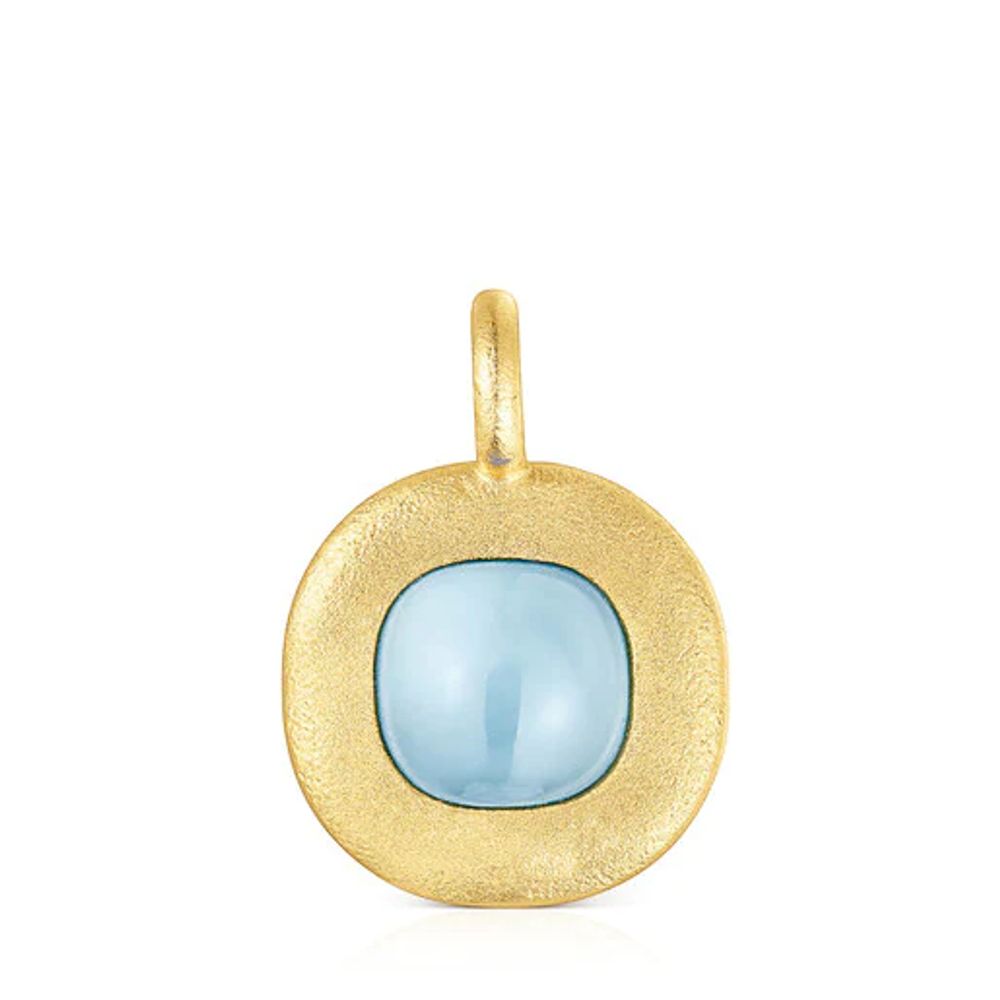 Silver vermeil Nattfall Pendant with chalcedony