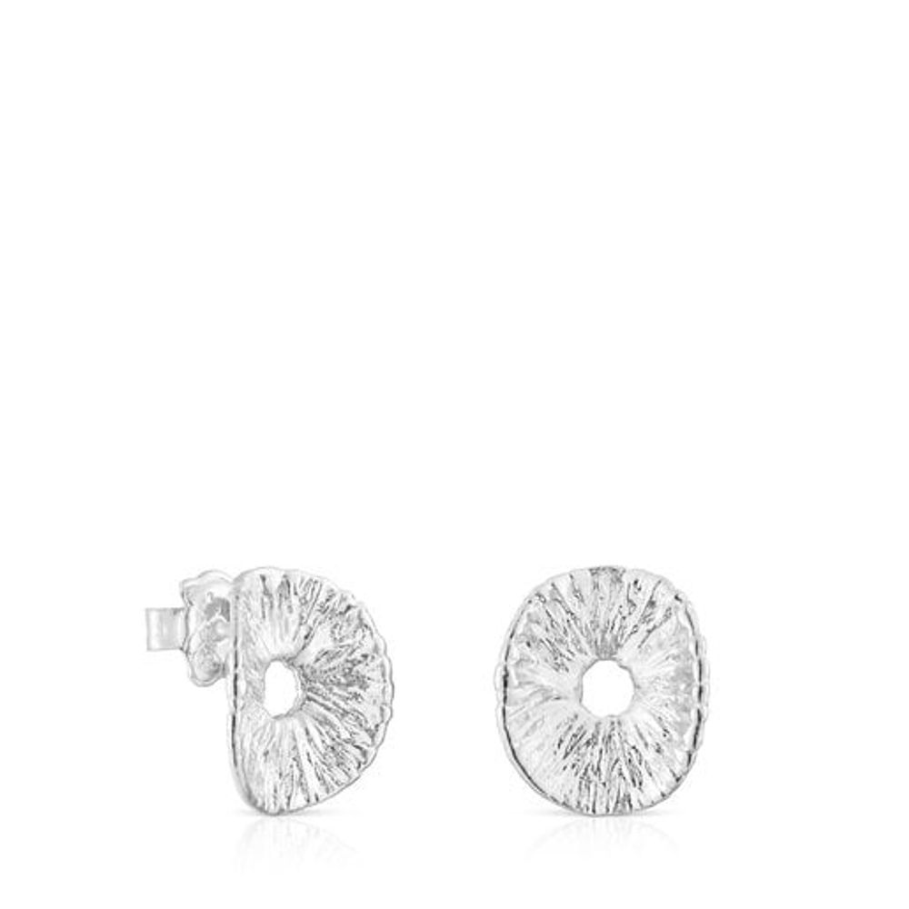 Silver Wicker Earrings