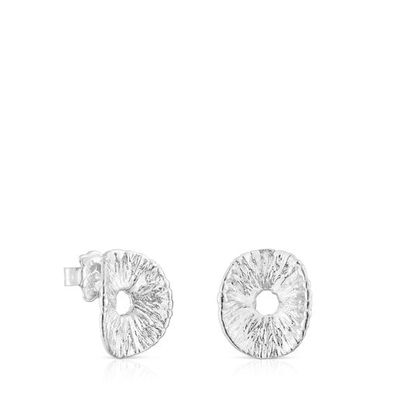 Silver Wicker Earrings