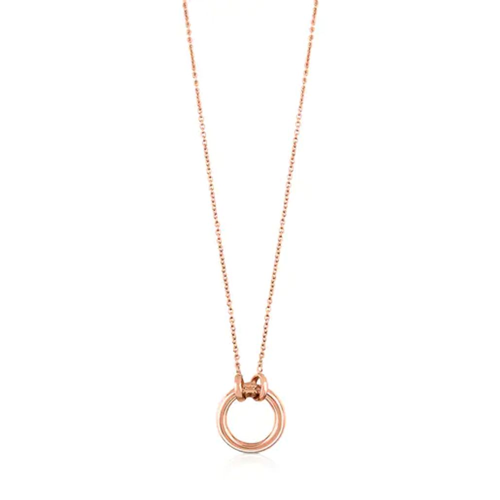 TOUS Rose Vermeil Silver TOUS Hold Necklace 1,6cm. | Plaza Las Americas