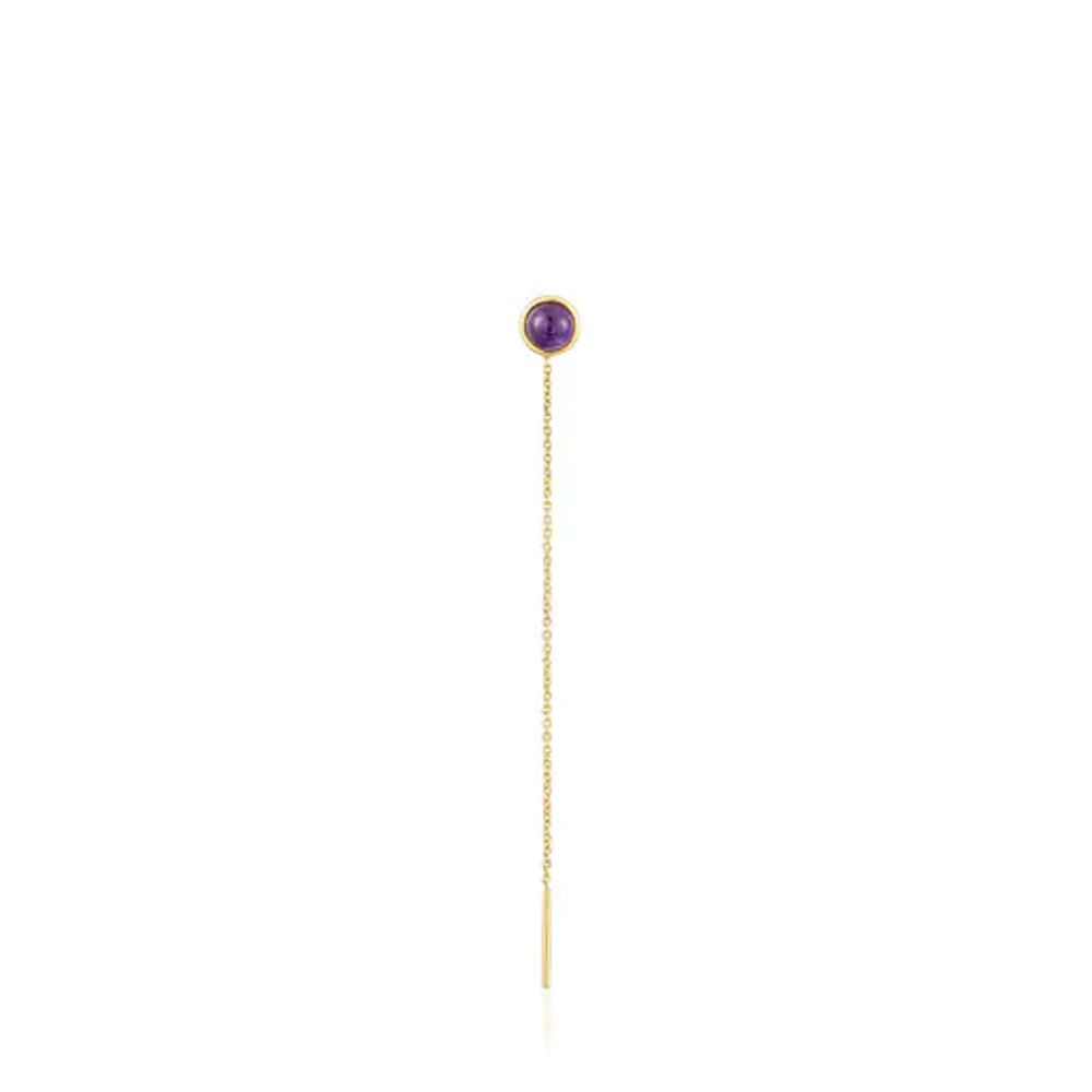 TOUS Silver vermeil Plump Long 1/2 earring with amethyst | Plaza Las  Americas