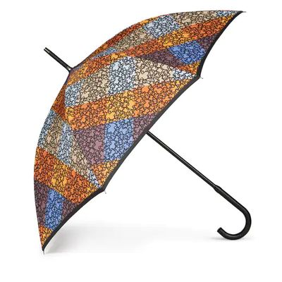 Large blue and orange Kaos Mini Stamp Umbrella