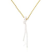 Silver vermeil Gloss Necklace with cultured pearls