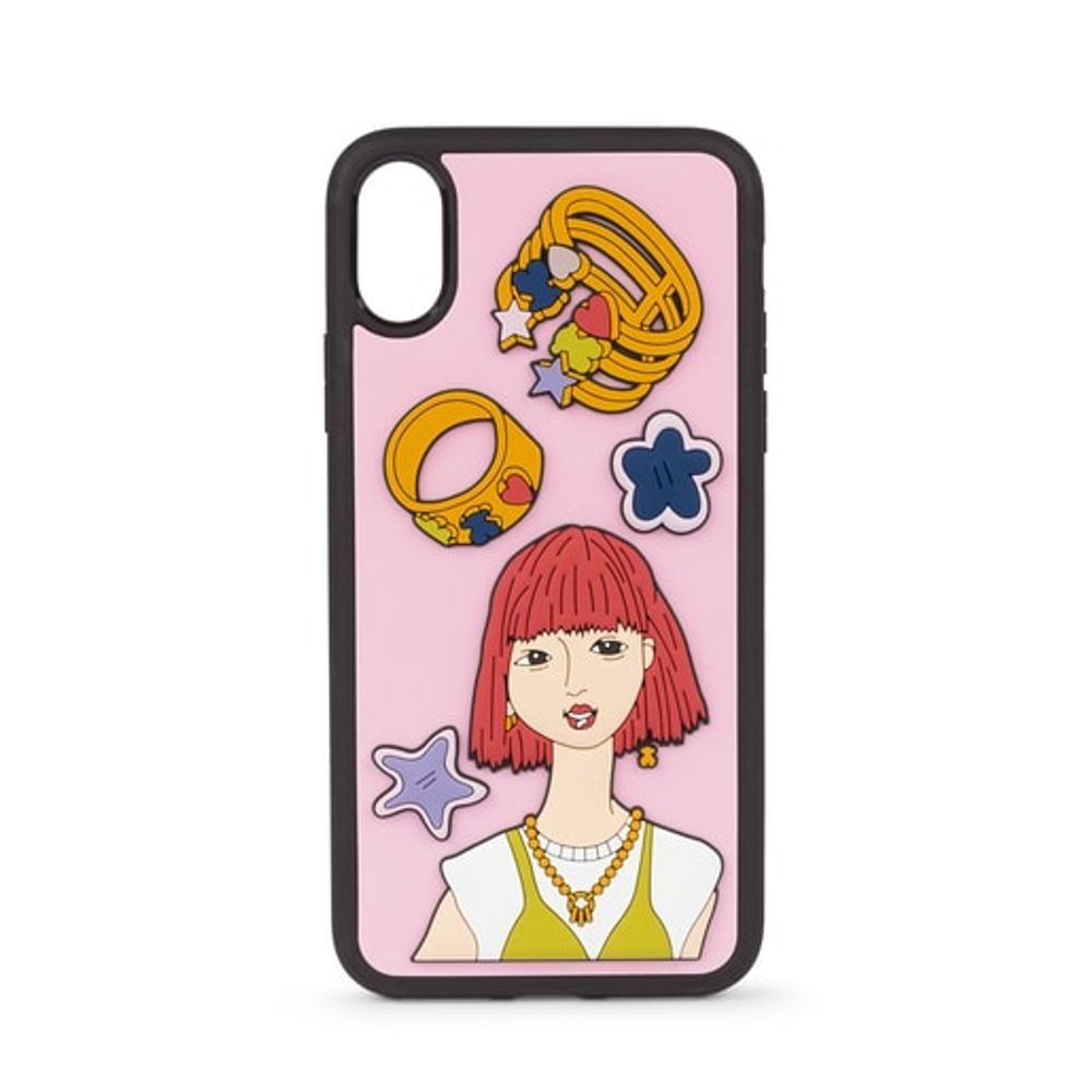 Multi-colored Tous Lovers IPhone X/Xs case