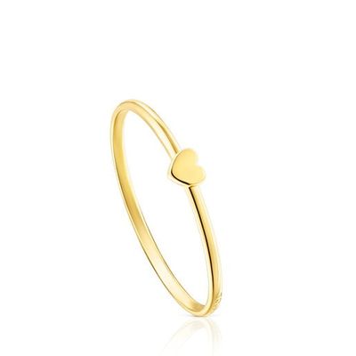 Gold TOUS Cool Joy ring with heart motif