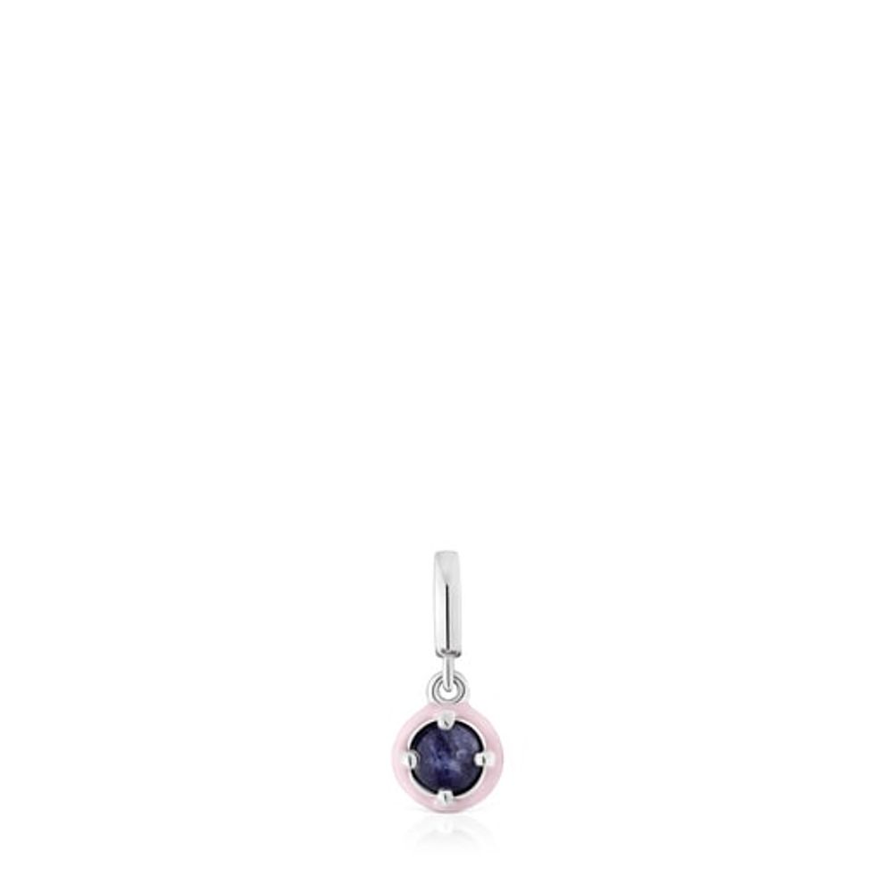 TOUS Silver TOUS Vibrant Colors Pendant with sodalite and lilac enamel |  Plaza Del Caribe