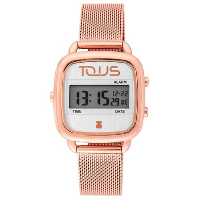 Rose IP Steel D-Logo digital Watch