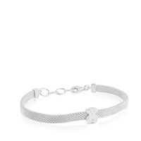 Mesh Silver Bear Bracelet