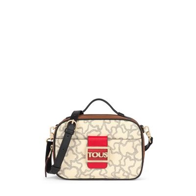 Multi-beige Kaos Icon Crossbody reporter bag