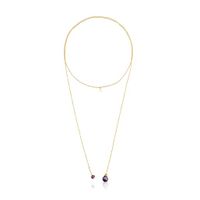 TOUS Silver vermeil Teddy Bear Gems open Necklace with pearl and ruby |  Plaza Las Americas