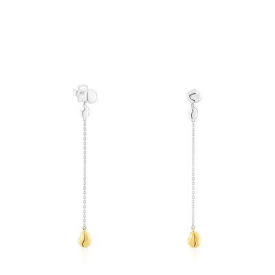 Aretes bicolor largos TOUS Joy Bits