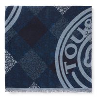 Foulard Kaos Mini Stamp de jacquard azul