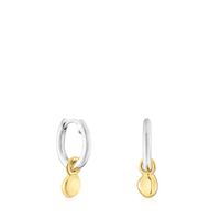 TOUS Two-tone TOUS Joy Bits hoop earrings with pendant | Westland Mall