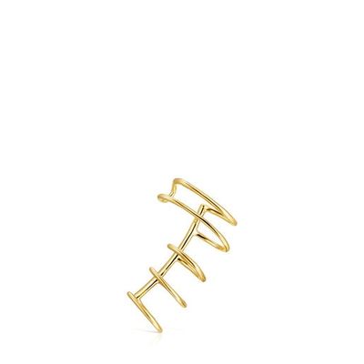 Earcuff TOUS Basics con baño de oro 18 kt sobre plata