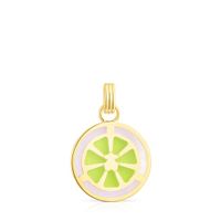 mm silver vermeil TOUS St. Tropez Cup Enameled pendant