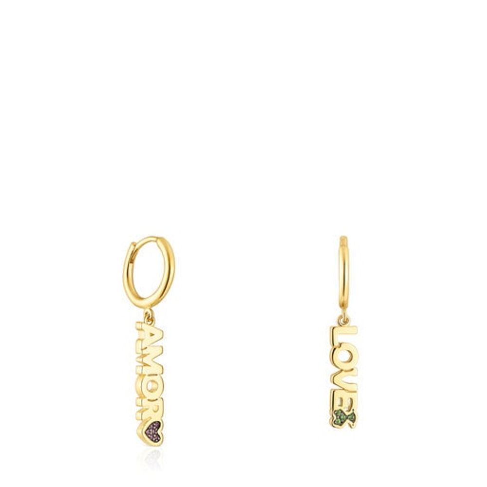 TOUS Crossword Amor Earrings with gemstones | Westland Mall
