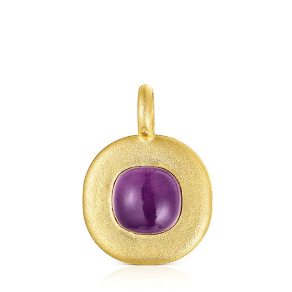 Silver vermeil Nattfall Pendant with amethyst