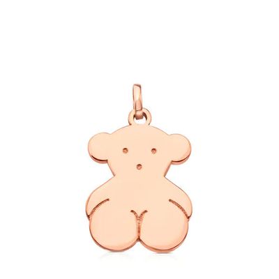 Rose Silver Vermeil Sweet Dolls bear Pendant