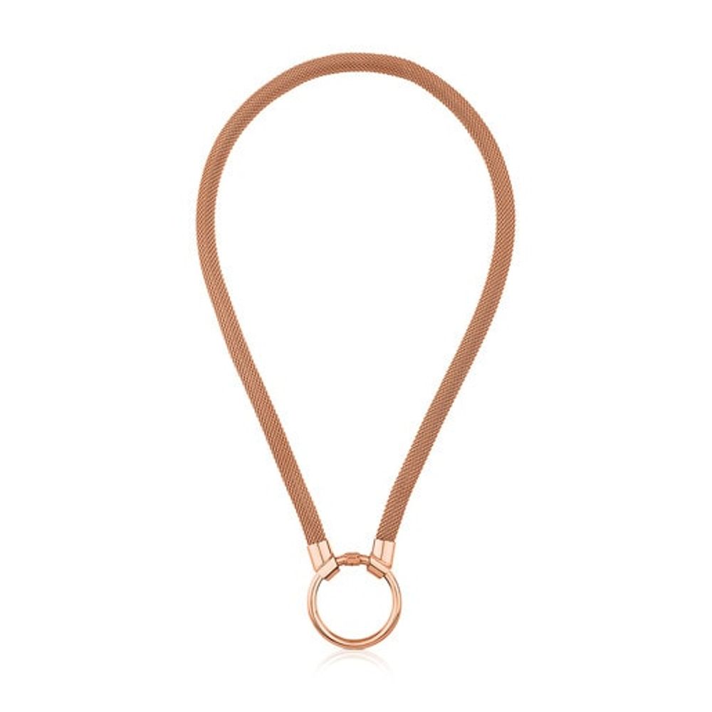 TOUS Rose Vermeil Silver and rose IP rose Steel TOUS Hold Necklace |  Westland Mall