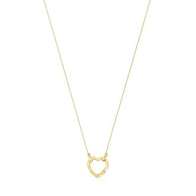 Hold Gold heart Necklace