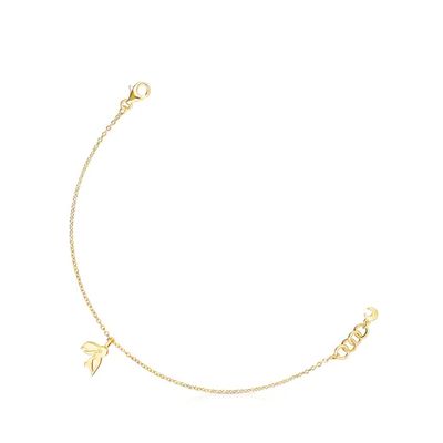 Pulsera Save tucán con baño de oro 18 kt sobre plata