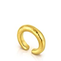 Anillo Duna Tube con baño de oro 18 kt sobre plata