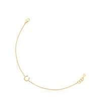 Gold TOUS Good Vibes horseshoe Bracelet with Diamonds