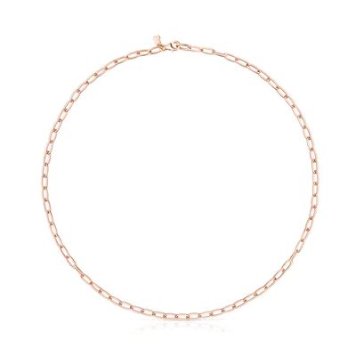 Rose Silver Vermeil TOUS Chain oval Choker