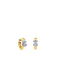 Gold Gen Earrings with Diamonds