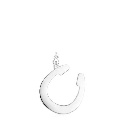 Silver TOUS Good Vibes horseshoe Pendant