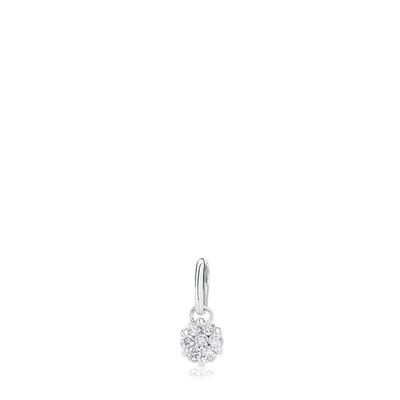 White Gold TOUS Les Classiques Pendant with Diamonds