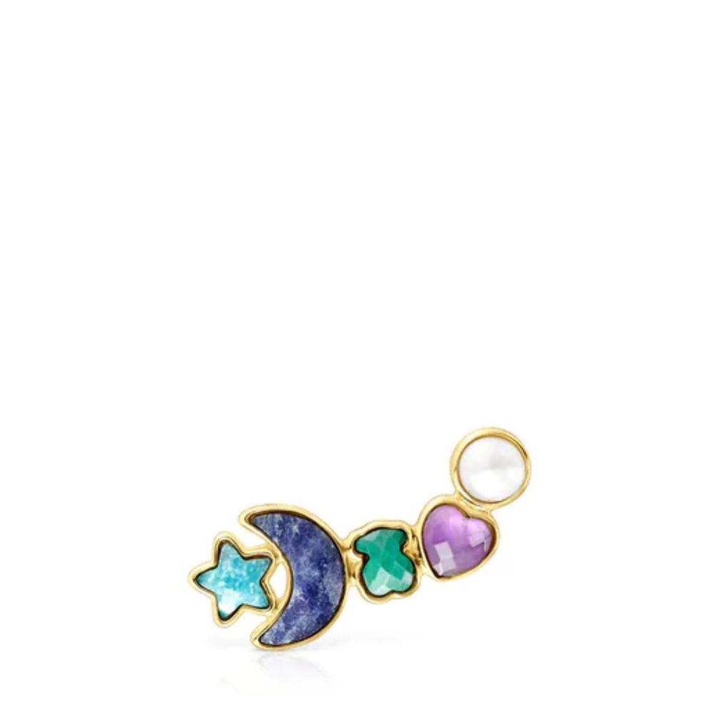 TOUS Glory Earring in Silver Vermeil with Gemstones | Westland Mall