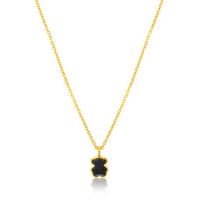 Vermeil Silver TOUS Color Necklace with Onyx