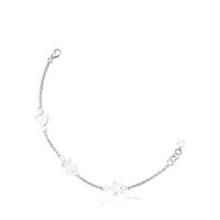 Silver TOUS Real Sisy Bracelet with Pearls 17,5cm.