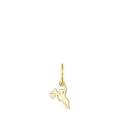 Arete Save mono con baño de oro 18 kt sobre plata