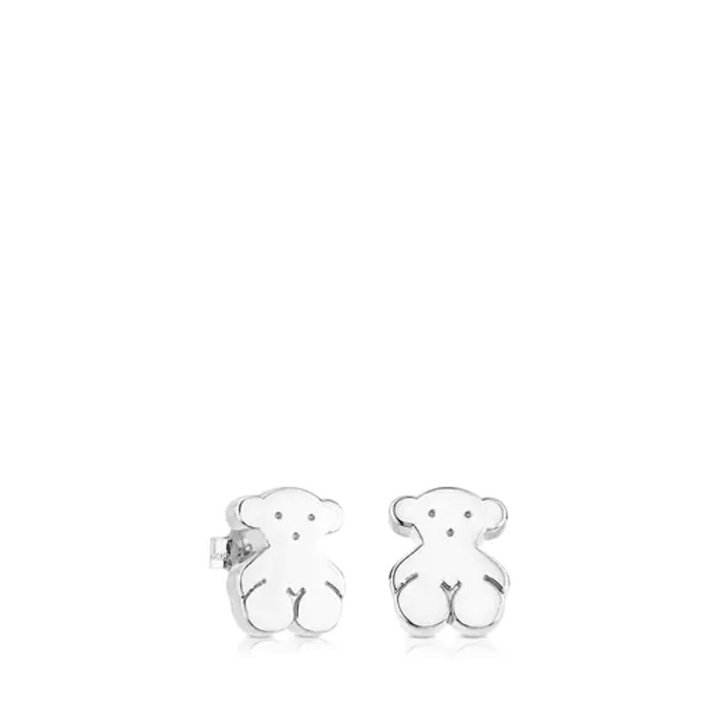 Silver Sweet Dolls bear Earrings