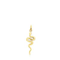 Dije Fragile Nature serpiente con baño de oro 18 kt sobre plata