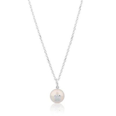 Silver TOUS Sweet Dolls Necklace with pearls