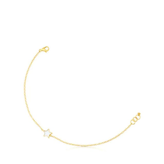 TOUS Gold and Mother-of-pearl XXS star Bracelet | Westland Mall