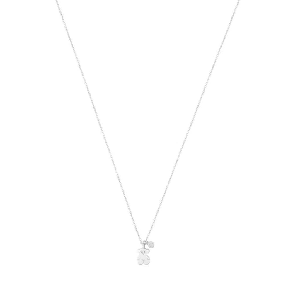 TOUS White gold TOUS Diamonds Necklace with Diamond Bear motif | Westland  Mall
